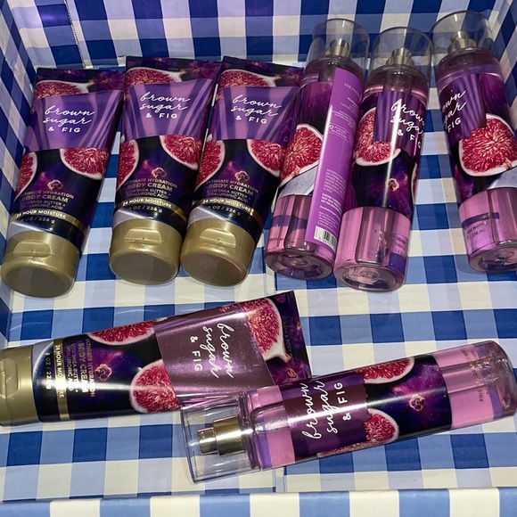 NEW Bath & Body Works Bundle 6 pcs BROWN SUGAR & FIG Body Cream and spray - Picture 3 of 7